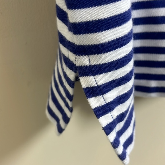 Polo Golf by Ralph Lauren Blue & White Pro-Fit Striped Shirt with Green Pony - Picture 8 of 8